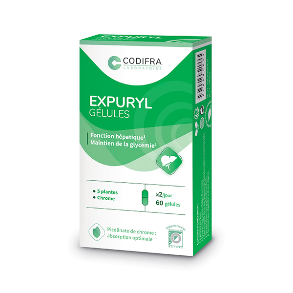 Expuryl Phyto-Draineur et Digestion 60 gélules