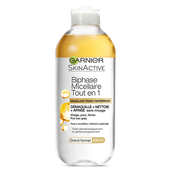 SkinActive Biphase Micellaire Tout en 1 400ml
