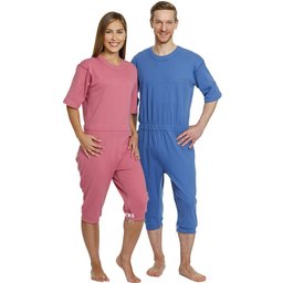 Aides pyjama dynamique à manches courtes couleur saumon Taille L