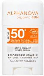 Santé Organic Sun Stick Sol.spf50+ White Shark(Blanc)Bio*Sport12G - Stick 12 g