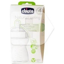 Chicco™ biberón Setp Up tetina silicona boca ancha flujo normal 250 ml 1ud 1ud