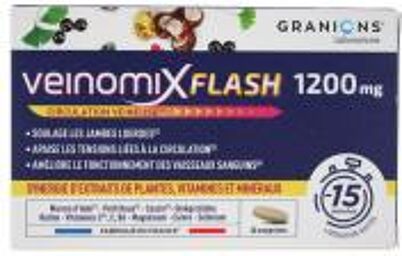 Veinomix Flash 1200 mg Comprimés - Boîte 30 comprimés