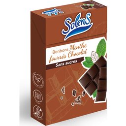 Caramelos de Menta Rellenos de Chocolate Bio 50g