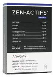 Synactifs Zenactifs® - Anti Stress - Rhodiola Mélisse Glycine Taurine Magnésium et Vitamine B6 - 30 Gélules - Boîte 30 gélules