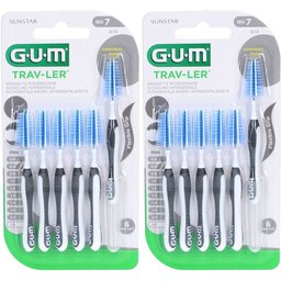 Brosses interdentaires Gum® Trav-Ler Iso7 2,6 mm - Protection antibactérienne