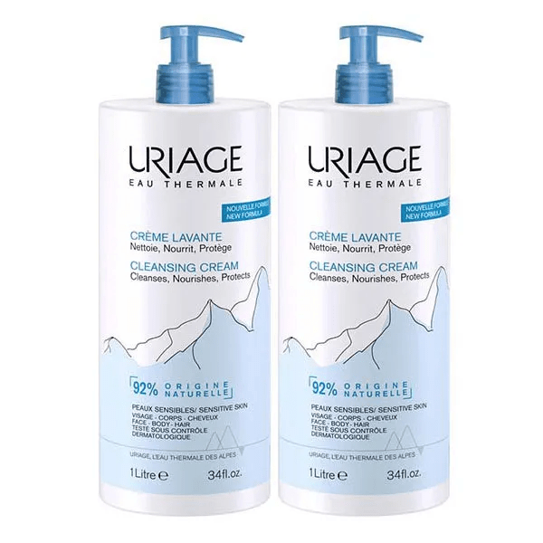 Crème Lavante et Nourrissante Visage Corps Lot de 2 x 1L