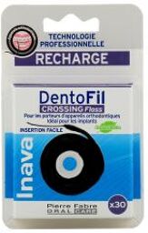 Dentofil Crossing Floss Fil Dentaire Appareils ou Implants Recharge 30 m - Boîte 1 fil de 30 m