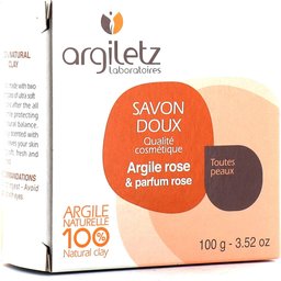 Savon Apaisant Argile Rose Parfum Rose 100g