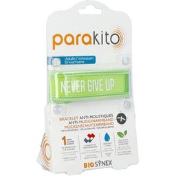 Parakito Bracelet Anti-Moustiques Rechargeable Adulte Never Give Up 1 Unité