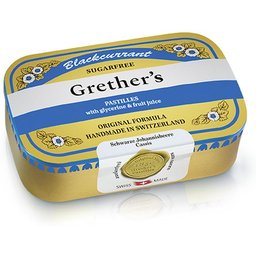 Grethers Pastilles Blackcurrant Sans Sucre