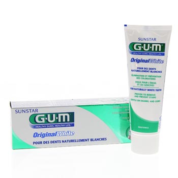 Original white dentifrice tube 75ml
