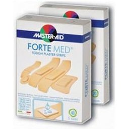 M-Aid Forte Med 78X20Mm 78X26Mm Plâtres 2 Formats 20Pcs avec tampon désinfectant