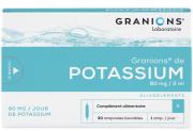 ? de Potassium 30 Ampoules - Boîte 30 ampoules de 2 ml