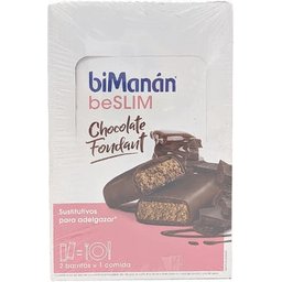 BiManán Barrita Sustitutiva Chocolate Fondant 30uds