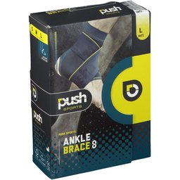 Push Sports Ankle Brace 8 Chevillère Gauche Large 25,5 - 28,5 cm