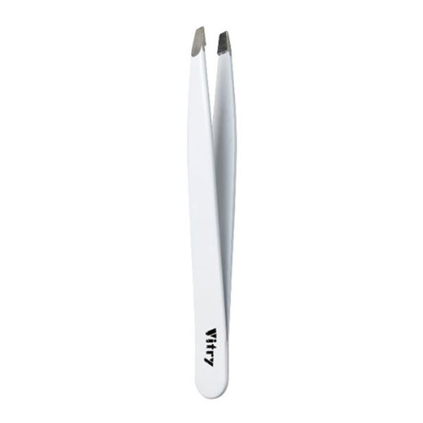Pince À Épiler Professionnelle Mors Biais Inox Blanche