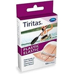 Bande élastique en plastique - Adhésif 10x6cm 10x6cm 10uds