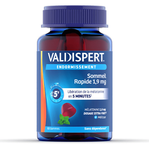 Mélatonine 1,9mg Sommeil Rapide Complément Alimentaire 60 Gummies