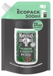 Gel Douche Rafraîchissant 4 en 1 Pin Maritime et Eucalyptus Éco Recharge 500 ML - Doypack 500 ml