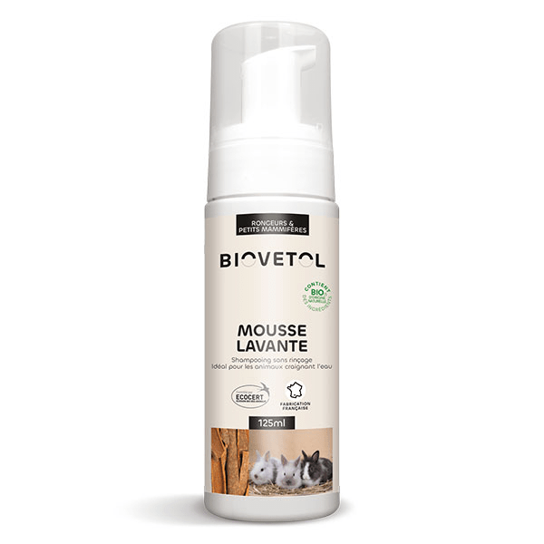 Mousse lavante sans rinçage bio Petits Mammifères et NAC 125ml