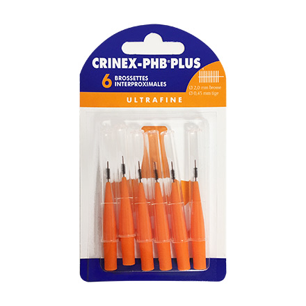 PHB Plus brossettes interproximales oranges 2 mm x6