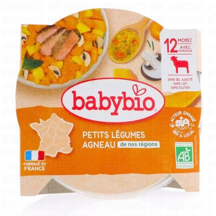 Repas du Midi - Petit plat Navarin de petits légumes agneau de nos régions 230g dès 12 mois