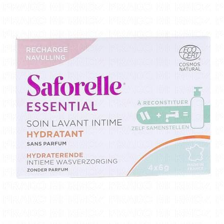 Essential - Soin Lavant Intime Hydratant rechargeable recharge de 4 batonnets