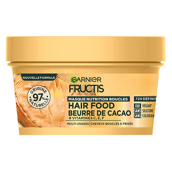 Fructis Hair Food Masque nutrition boucle pour cheveux bouclés à frisés 320ml