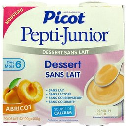 Picot Dessert Sans Lait Abricot 4x100g