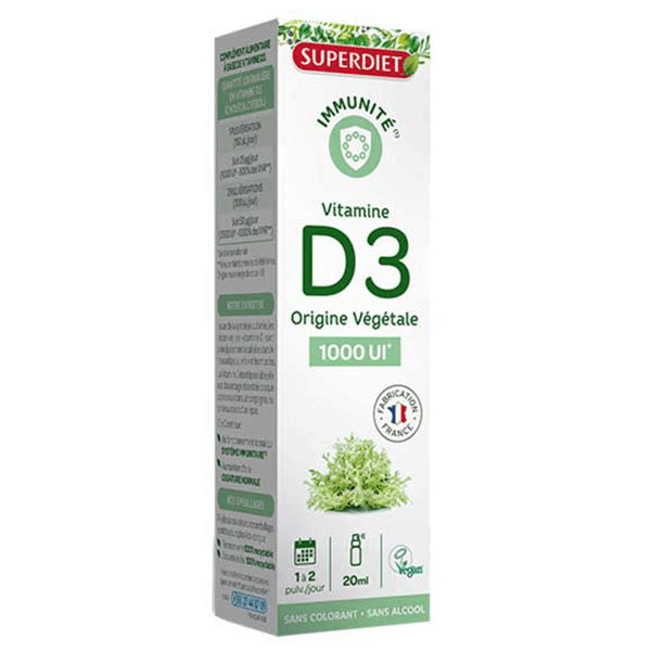 La Vitamine D3 Végétale 1000UI 20ml