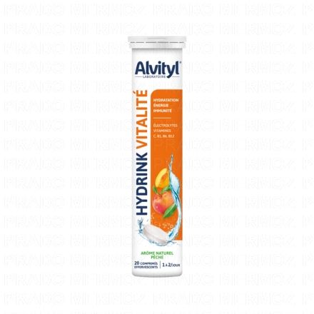 Hydrink Vitalité Arôme Pêche x20 Comprimés Effervescents