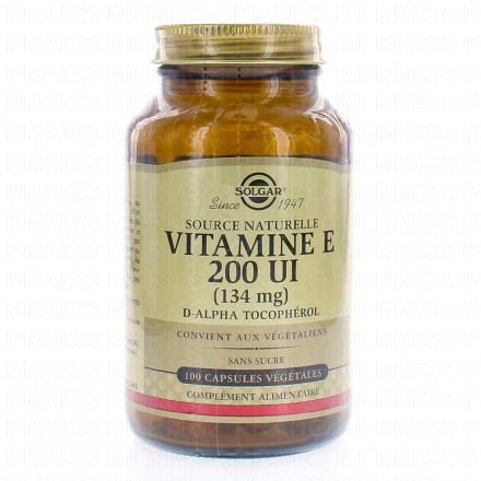 Vitamine E E 200UI 134mg x100 capsules