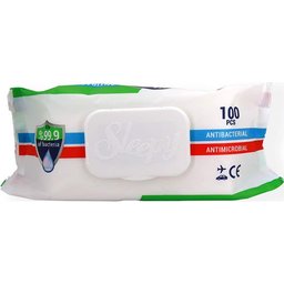 Lingettes Antibactériennes 100 Unités
