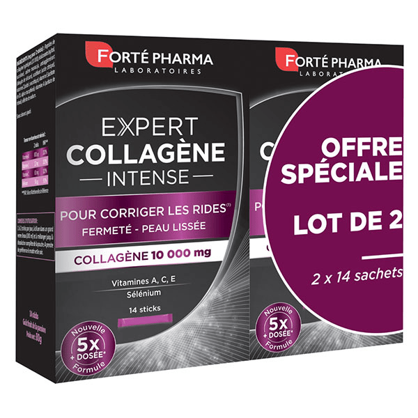 Expert Collagène Intense Sélénium Vitamine C Lot 2x 14 sticks
