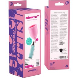Set Coupes Menstruelles Minerva XS + Sac + Nettoyant
