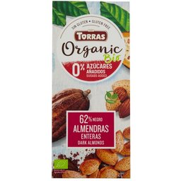 Choco Noir 62% Cacao Amandes 150g