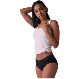 Culotte Menstruelle Lavable Coton Bambou Lola Noir XL 1ut