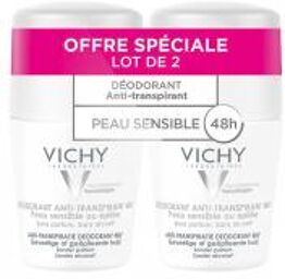 Déodorant Anti-Transpirant 48H Peaux Sensibles ou Epilées Roll-On Lot de 2 x 50 ml - Lot 2 x 50 ml
