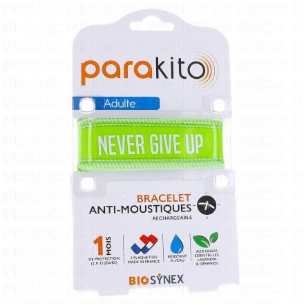 Bracelet Anti moustiques Junior 3+ never give up