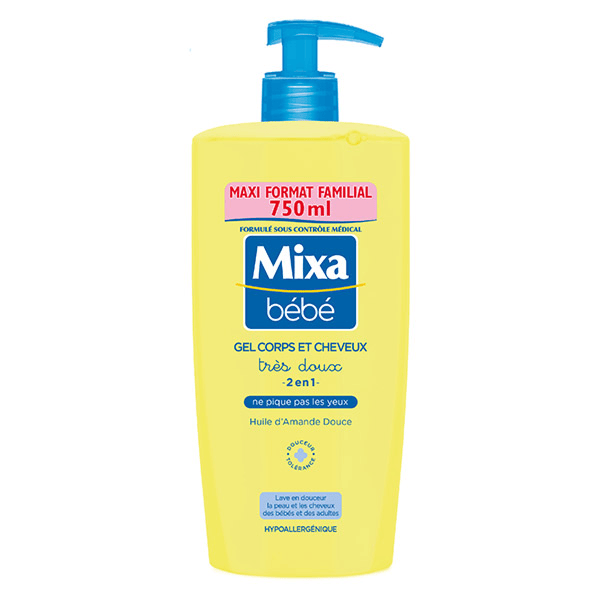 Bébé Gel Très Doux Corps et Cheveux 2 en 1 750ml