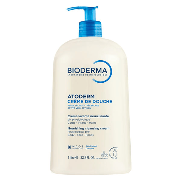 Atoderm Crème Douche Lavante Nourrissante Peaux Sèches 1L