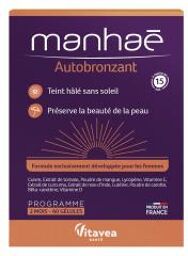 Manhaé Autobronzant 60 Unités - Boîte 60 gélules