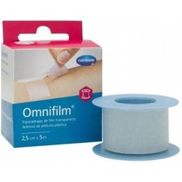 Omnifilm® Ruban adhésif hypoallergénique transparent 5m x 2,5cm