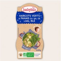 Bols Bonne Nuit Légumes Verts Blé Bio dès 12 mois 2 x 200g