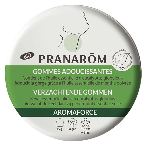 Aromaforce Gommes Adoucissantes Gorge Eucalyptus Bio 45g