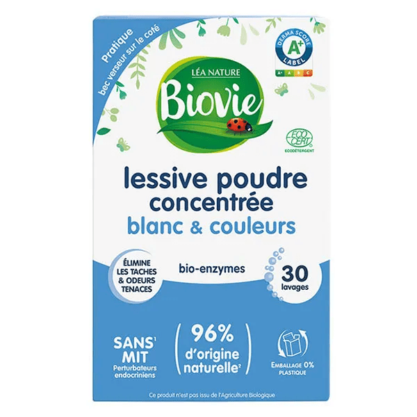 Lessive poudre concentrée blanc & couleur 750g