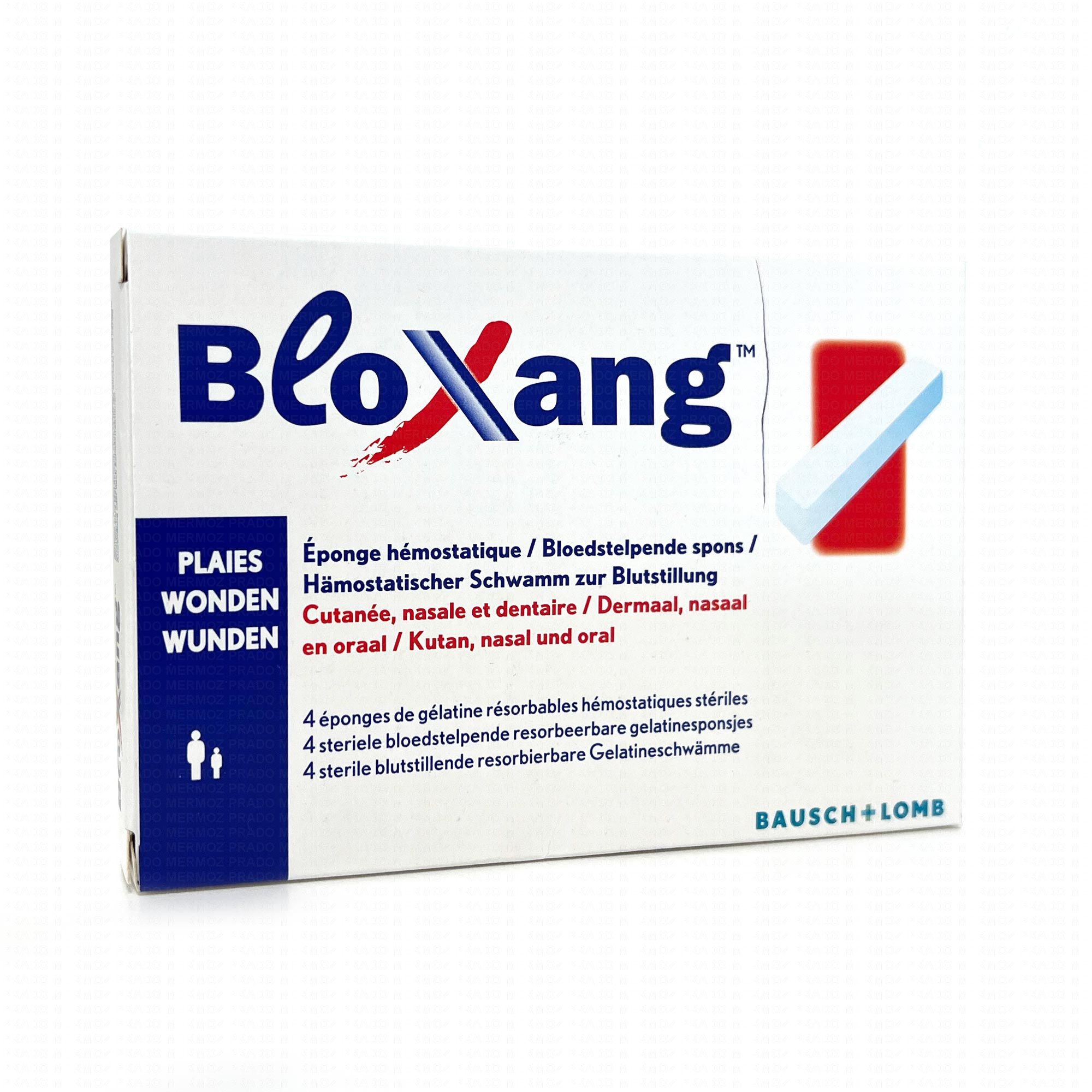 BLOXANG - Eponge de gélatine stérile hémostatique x4 BAUSCH & LOMB x 4