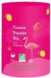 Infusettes tisane fruitée BIO Yuzu et Framboise - Barrony''s