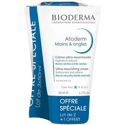 Atoderm Mains Et Ongles 3x50ml