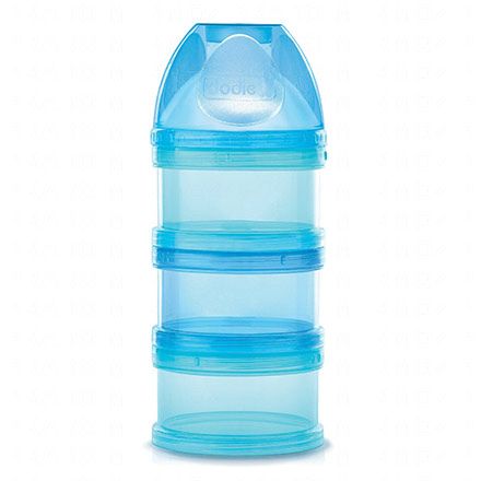 Accessoire biberon - Boîte doseuse 3 compartiments bleus